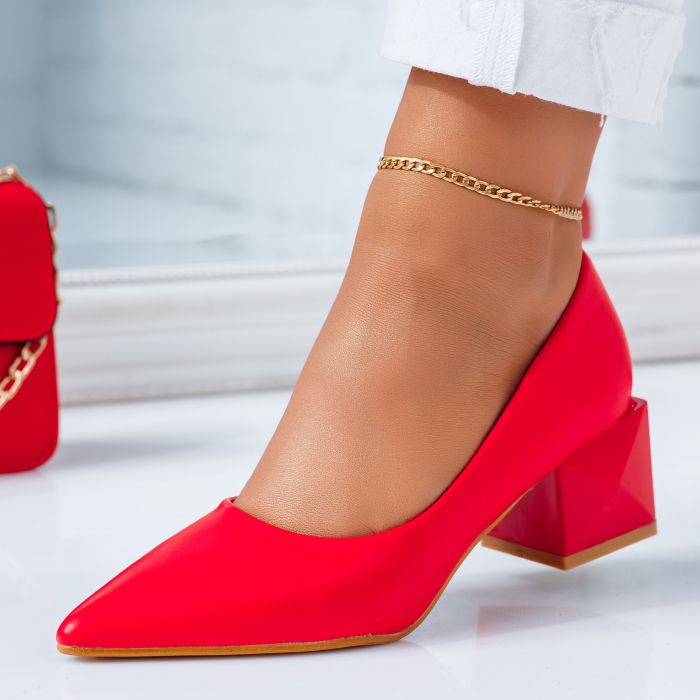 Обувки на токчета Favela червен #6629M