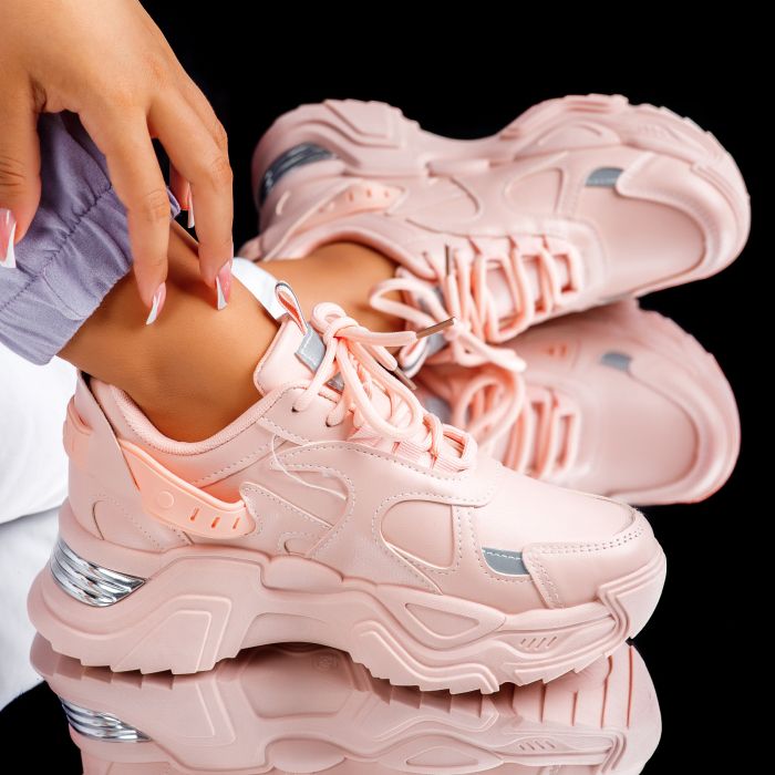 Дамски спортни обувки Emily розово #6616M