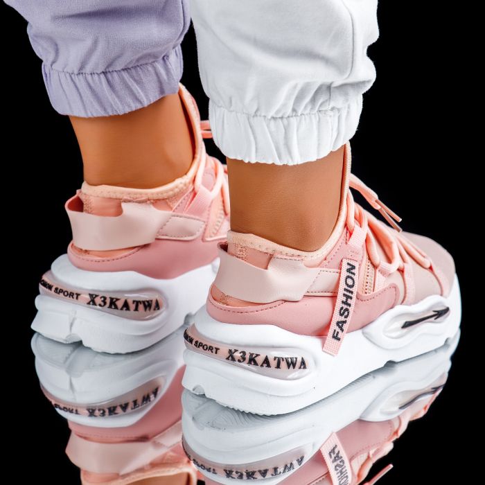 Дамски спортни обувки Indira розово #6762M