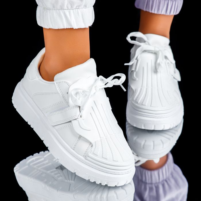 Дамски спортни обувки Aurora Бял2 #6773M
