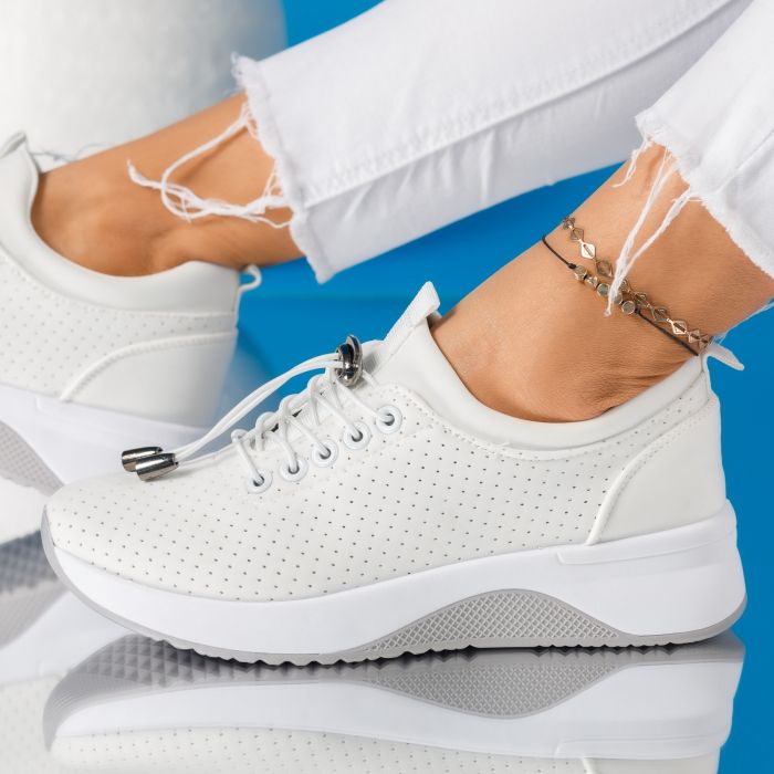 Дамски спортни обувки Carola Бял #6885M