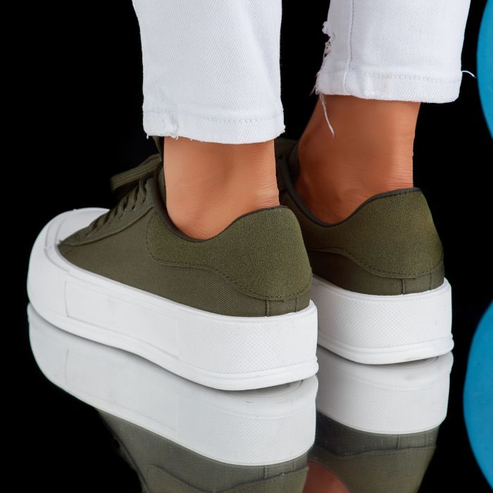 Дамски спортни обувки Leila Зелено #6927M