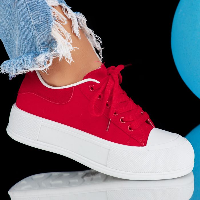 Дамски спортни обувки Leila червен #6930M