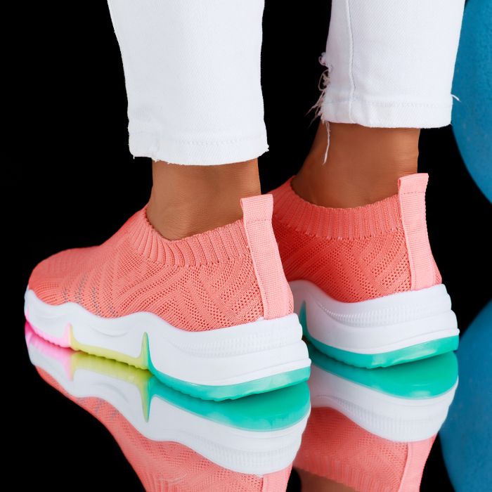 Дамски спортни обувки Sabina розово #6854M