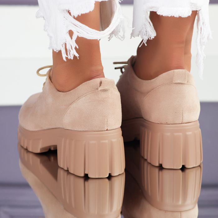 Дамски ежедневни обувки Deka Бежово #7089M