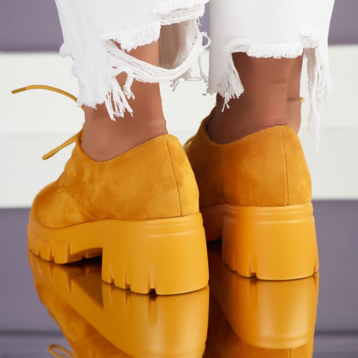 Дамски ежедневни обувки Afra Жълто #7087M