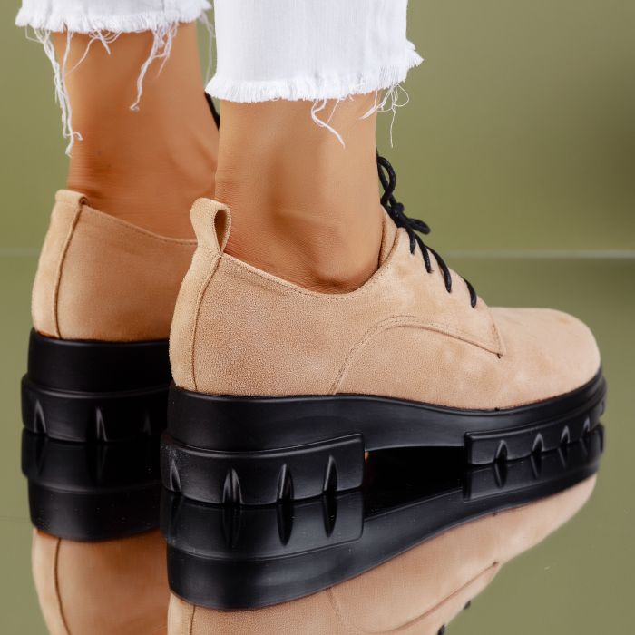дамски ежедневни обувки Coralia бежово #7173M