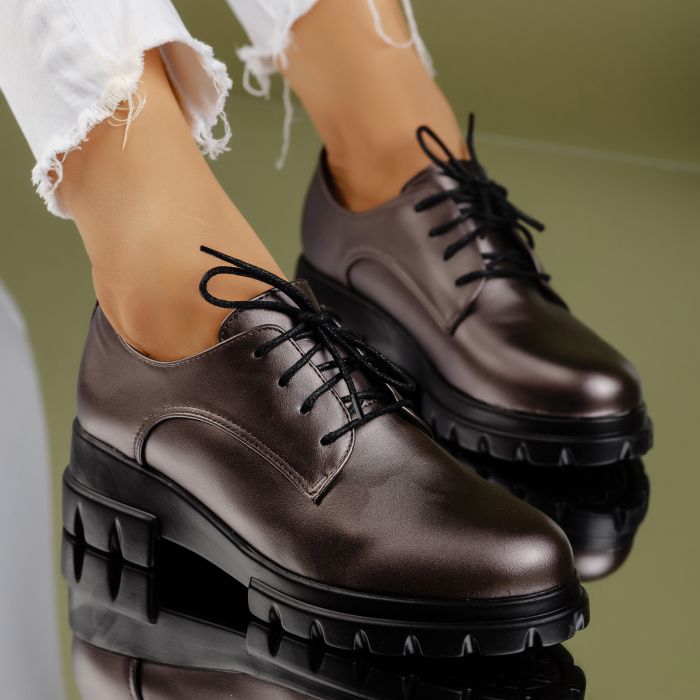 дамски ежедневни обувки Barbara Сив #7152M