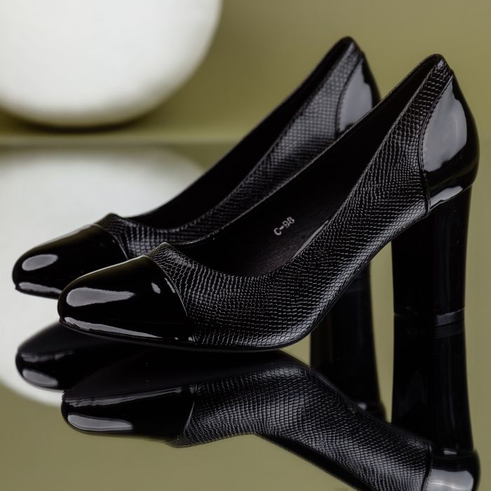 Дамски обувки на ток Samara Черен #7049M