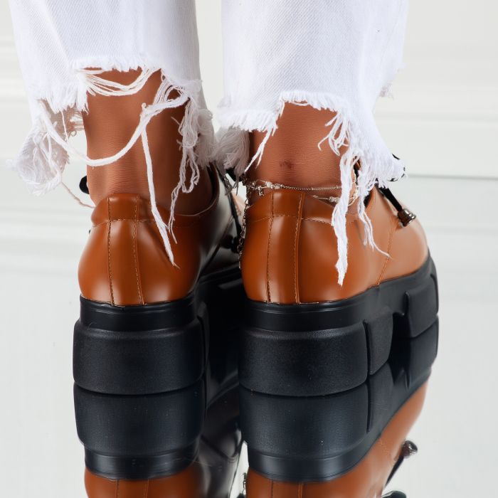 дамски ежедневни обувки Callia кафяво #7367M