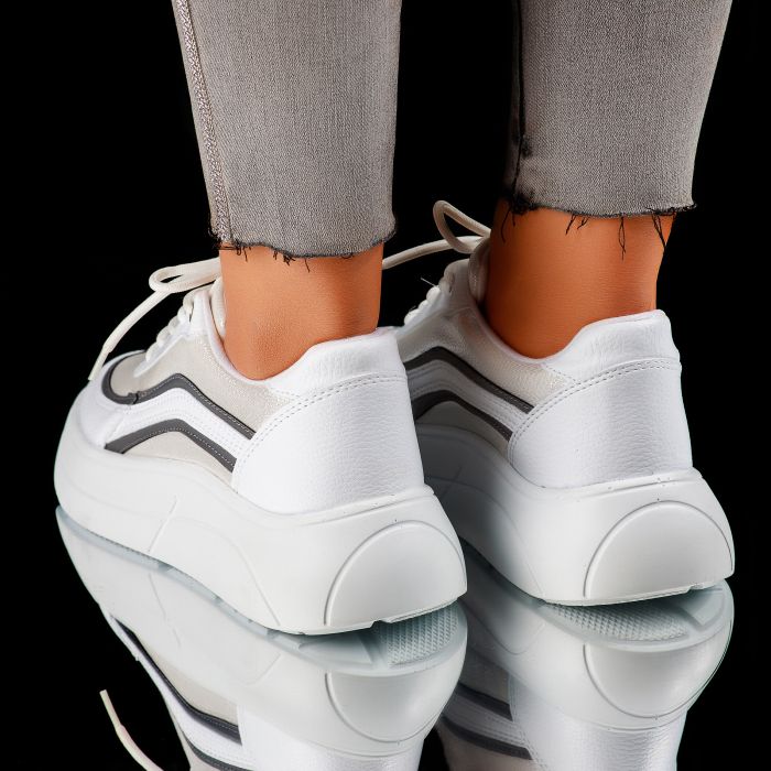Дамски спортни обувки Aviva Бял #7439M