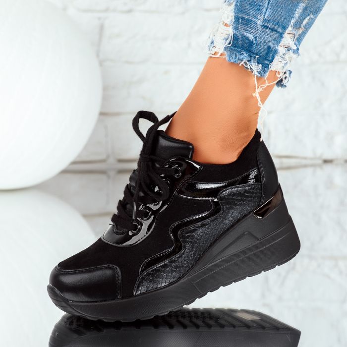 Дамски спортни обувки Anica Черен #7517M