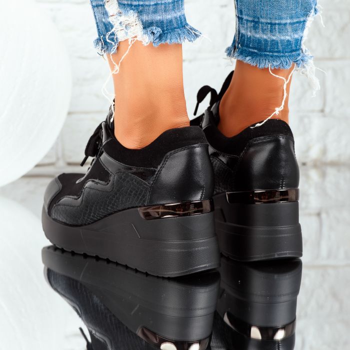 Дамски спортни обувки Anica Черен #7517M