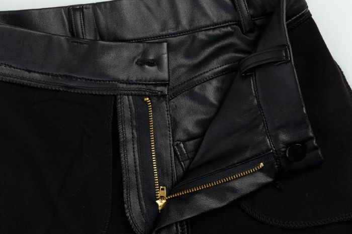 Дамски панталон Екологична кожа Черен Alara #A1