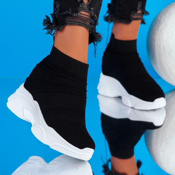 Дамски спортни обувки Chris Черно и бяло #9044