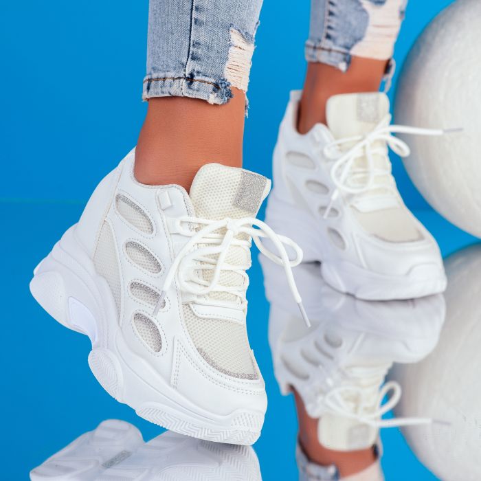 Дамски спортни обувки Jaden бяло #9040