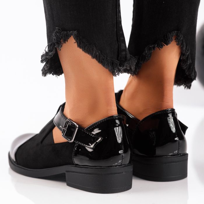 Ежедневни дамски обувки Flora Черен #9321