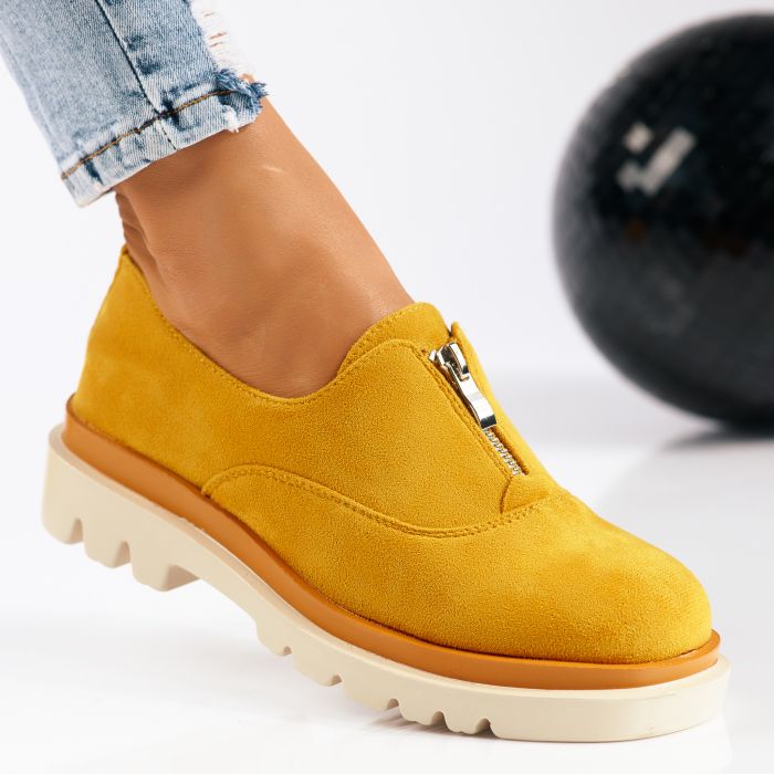 Ежедневни дамски обувки Melanie жълт #9259