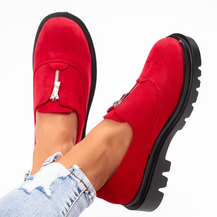 Ежедневни дамски обувки Melanie червен #9260