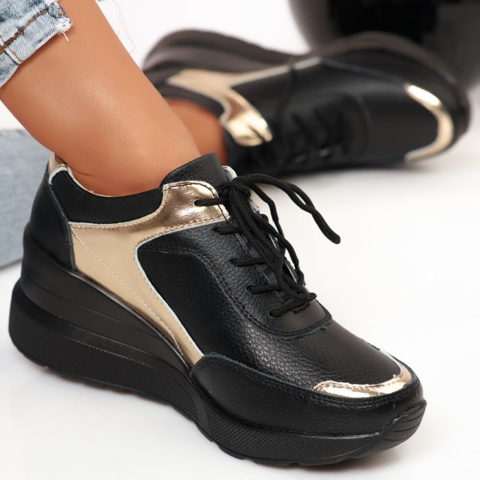 Спортни обувки от естествена кожа Taylor черен #9476