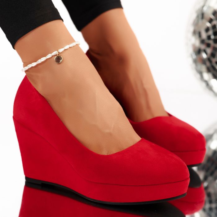 Ежедневни дамски обувки Quinn червен #9410