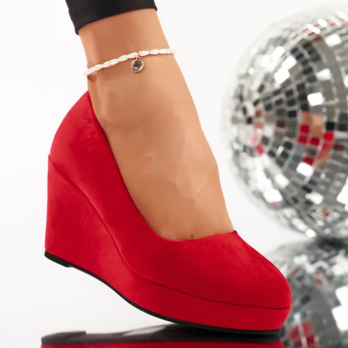 Ежедневни дамски обувки Quinn червен #9410