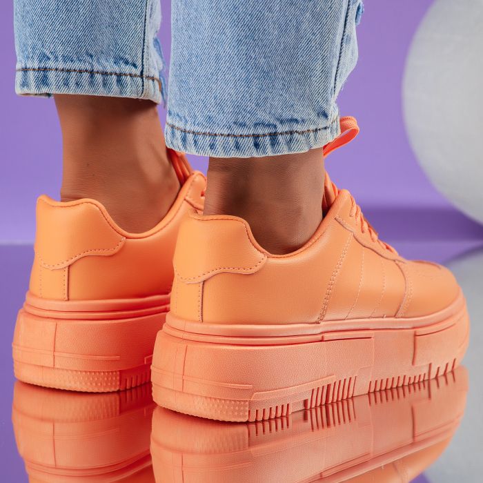 Дамски спортни обувки Ava Оранжево #9579