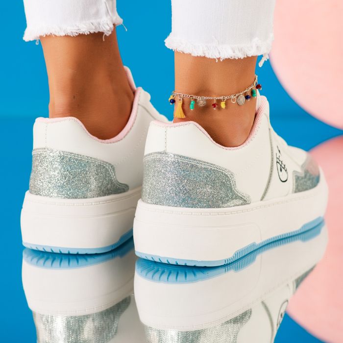 Дамски спортни обувки Celin Сребро #9598