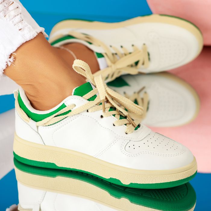 Дамски спортни обувки Sir зелено #9585