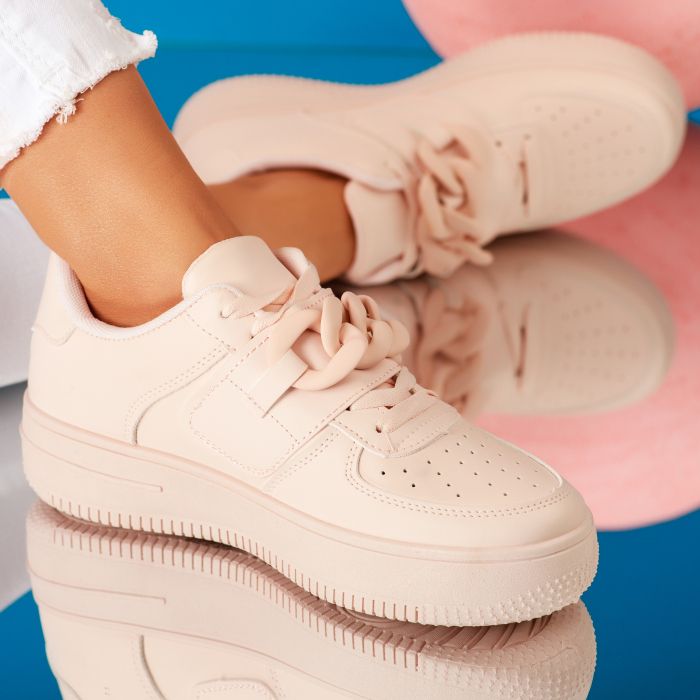 Дамски спортни обувки Love розово #9589