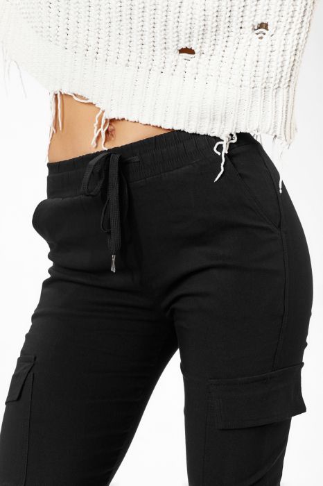 Дамски панталон Olivia  Черен #A91