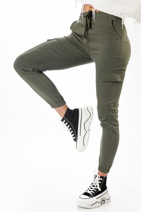 Дамски панталон Olivia зелено #A90