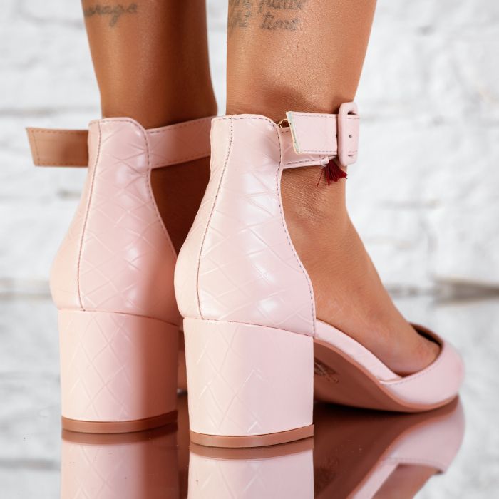 Дамски обувки с токчета Victoria розово #9664