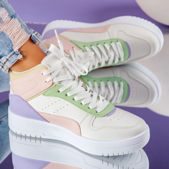 Дамски спортни обувки Roller Розово / бяло #9710