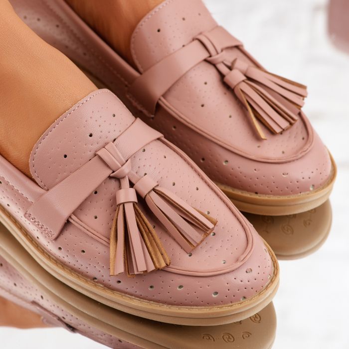 Ежедневни дамски обувки Charlotte розово # 9845