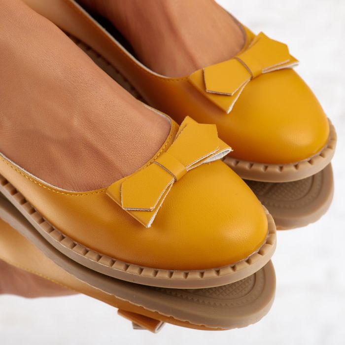 Ежедневни дамски обувки Leah жълт # 9860