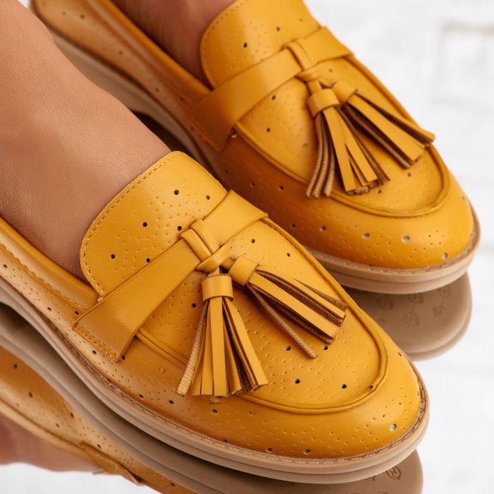 Ежедневни дамски обувки Charlotte жълто # 9843