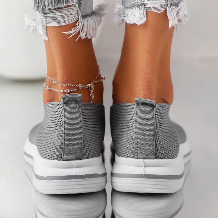Дамски спортни обувки Erin Сив #11571