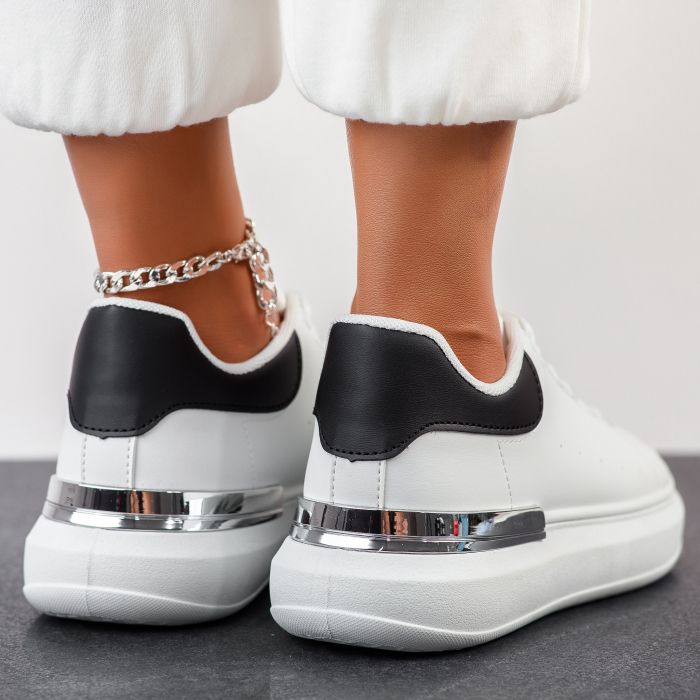 Дамски спортни обувки Lorena Бяло/черен #12014
