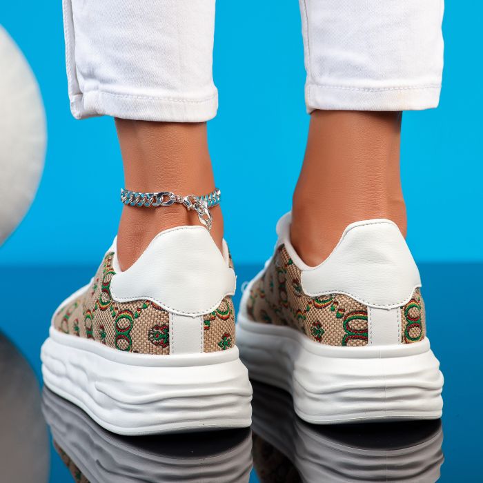 Дамски спортни обувки Rona Бяло/Maro #12027