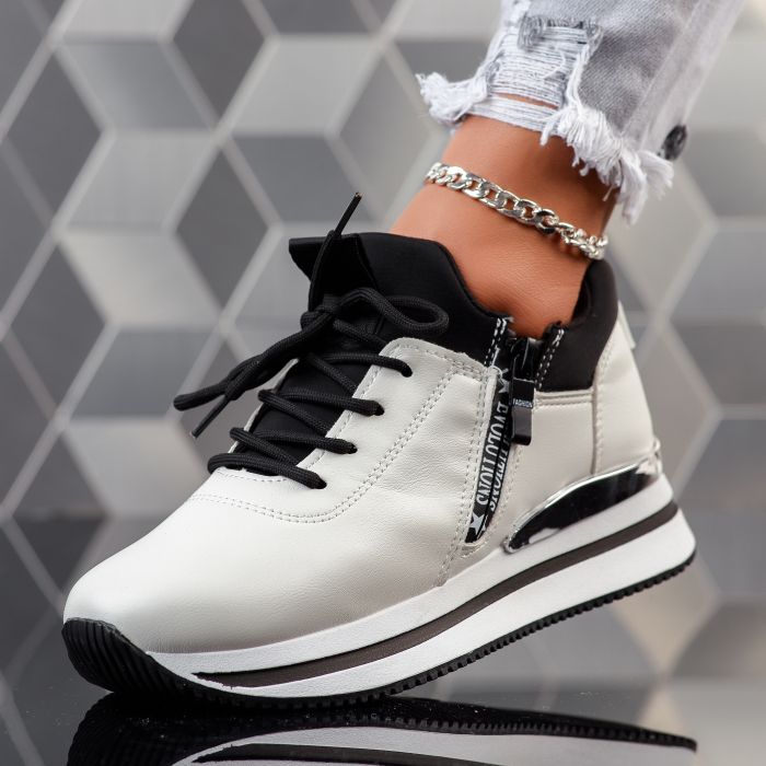 Дамски спортни обувки Mina Бяло #12063