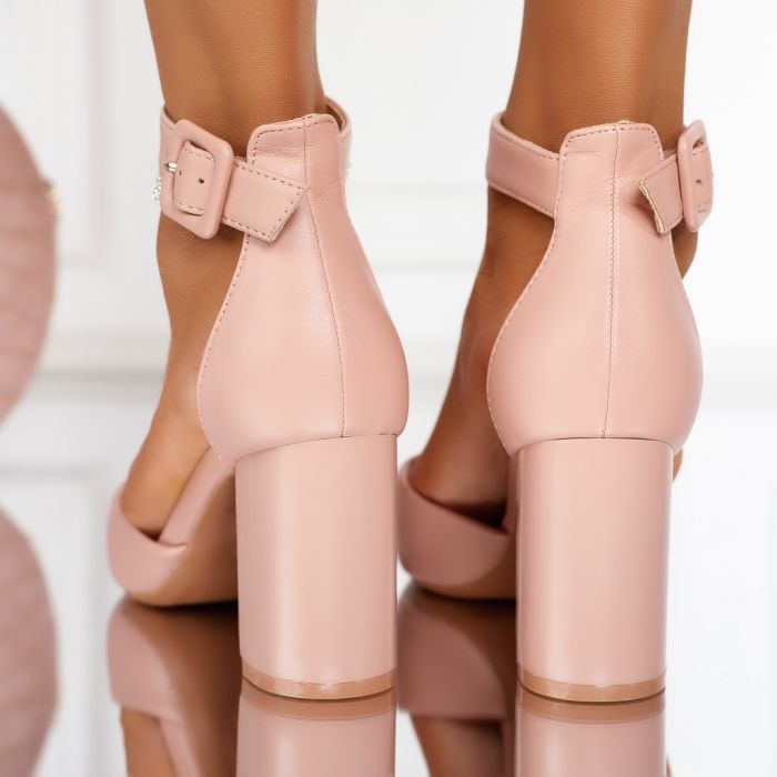 Дамски обувки с ток Bonnie Розово #12416