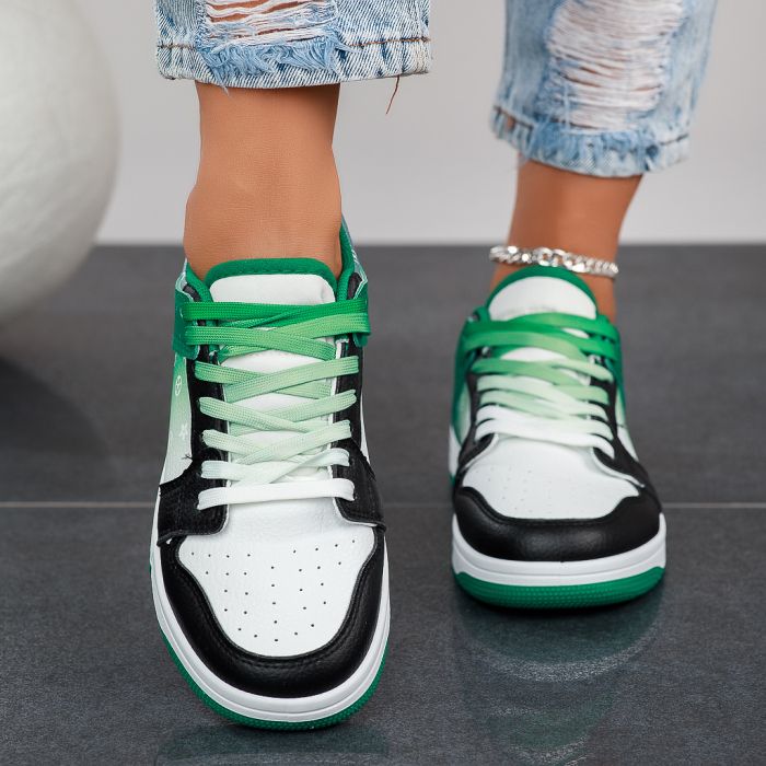 Дамски спортни обувки Alfa зелено #12541